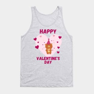 Happy Valentines Day - Bear Tank Top